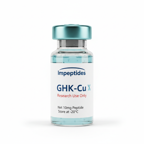 ghk cu vial, with lmpeptides on it and research use only